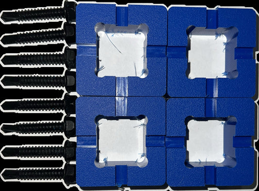 Aluminum 1" Residential Rail Gate Block Kit