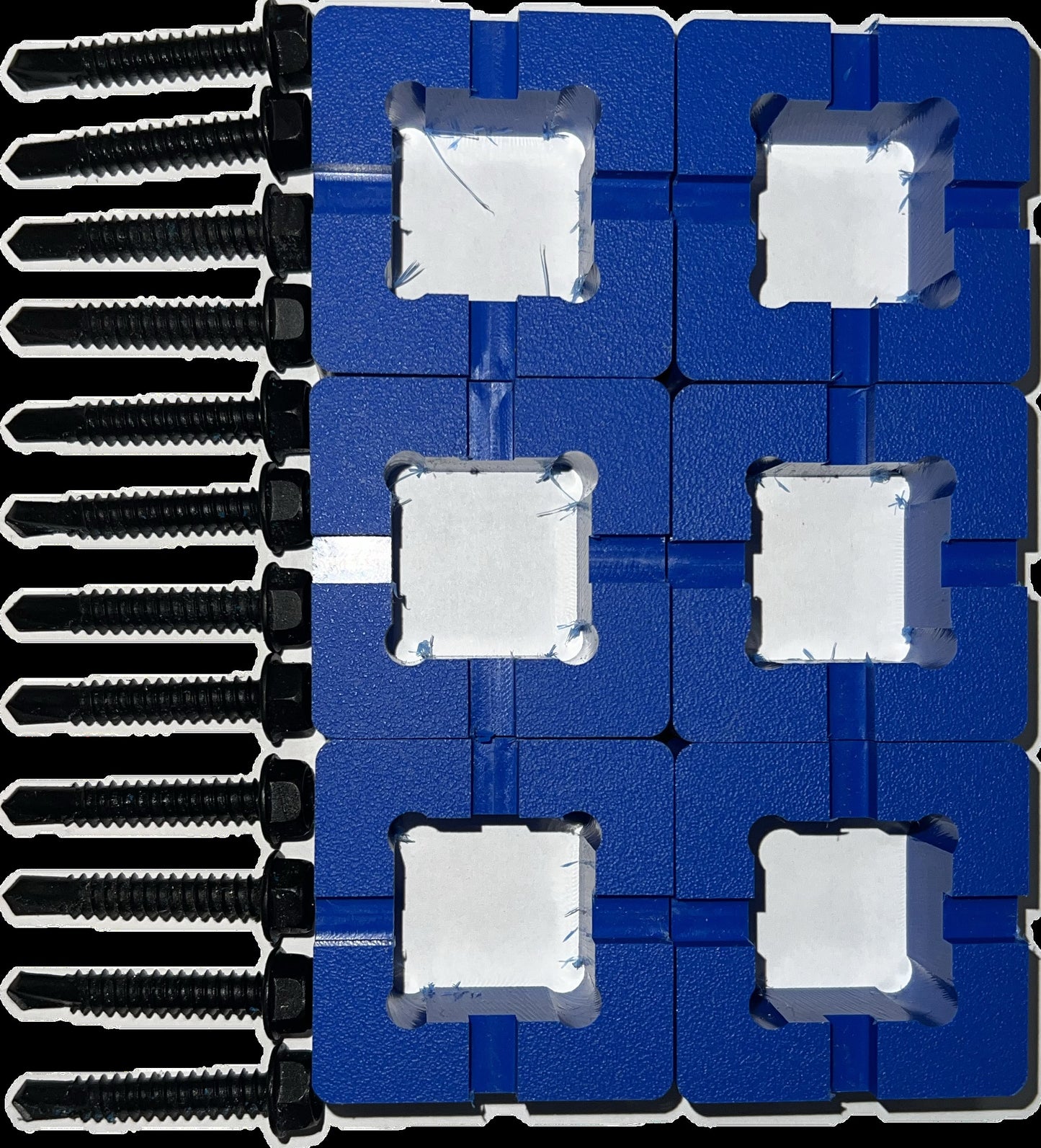 Aluminum 1" Residential Rail Gate Block Kit