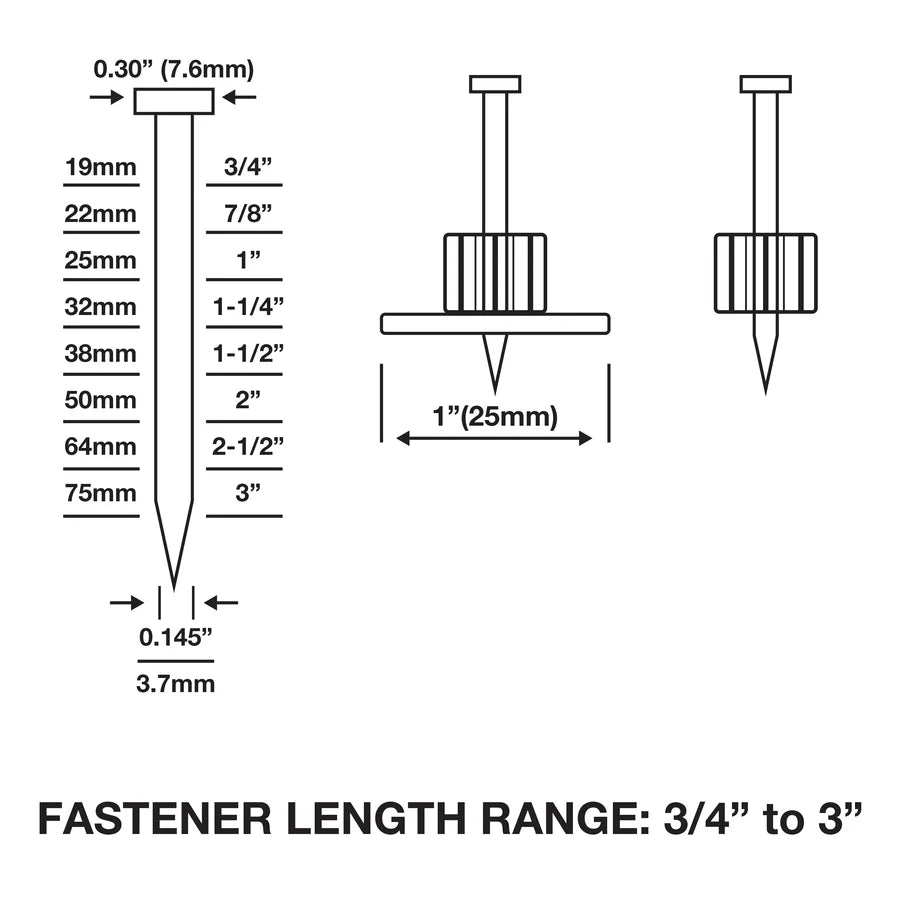 Freeman 3″ Single Pin Concrete Nailer