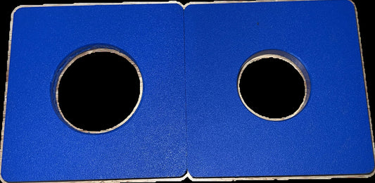 5x5 Vinyl Ranch Rail Donuts for 2-3/8" & 1-7/8" Round Steel Posts