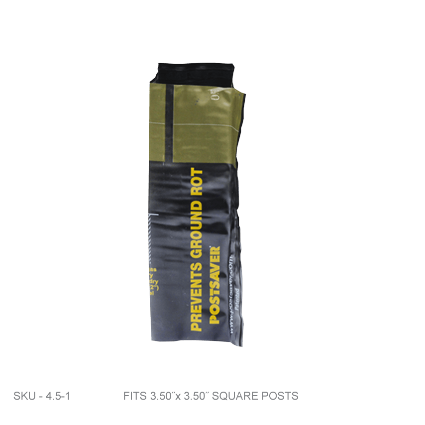 Postsaver Rot Barrier Sleeves Singles - 3.50" x 3.50" to 4.00" Post Size - Fence Armor
