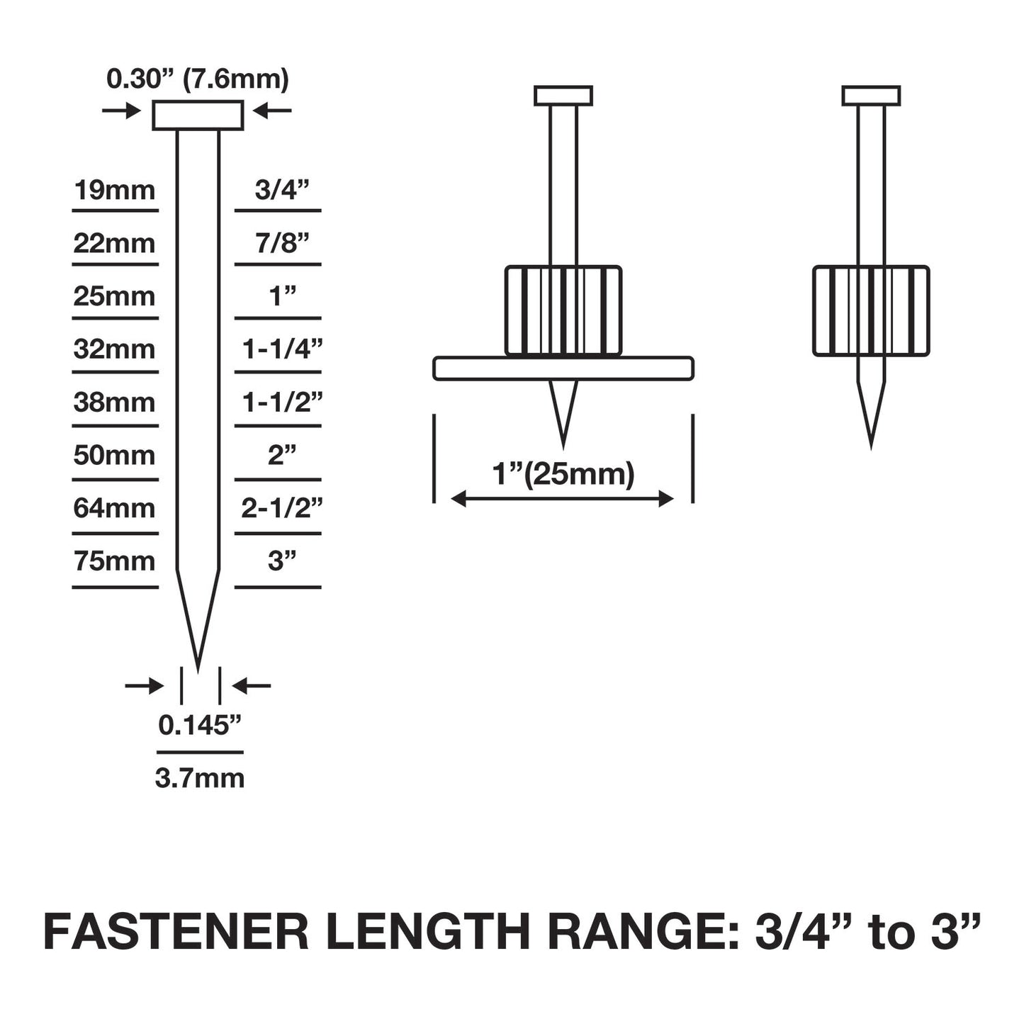 Estwing 3″ Single Pin Concrete Nailer
