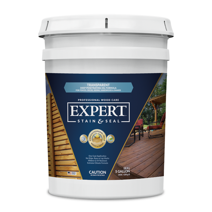 EXPERT Stain & Seal Clear Fence, Deck, and Wood Stain & Sealer Mr