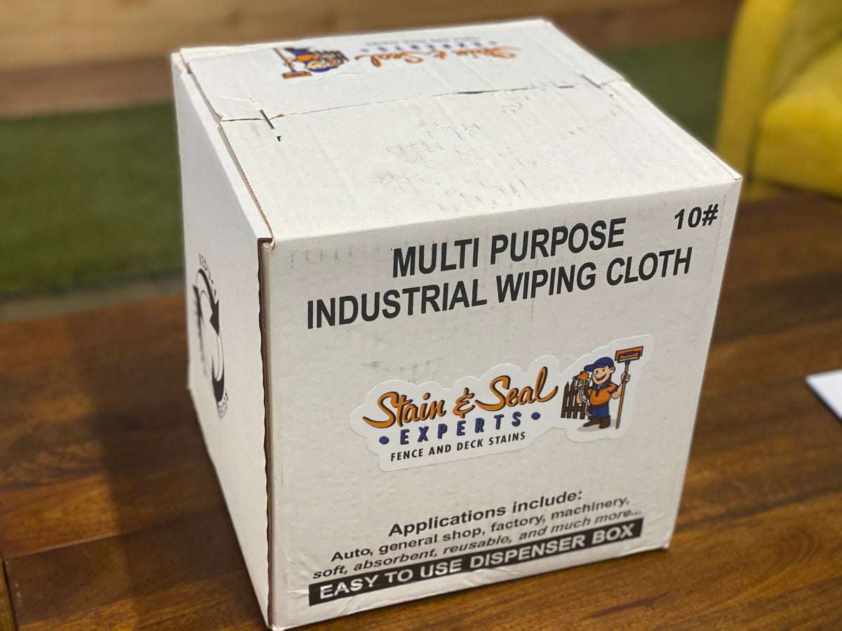 Stain Rag Container Box of Stain Wiping Rags (10LB.) – Mr. Fence Tools